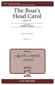 The Boar's Head Carol TBB choral sheet music cover Thumbnail